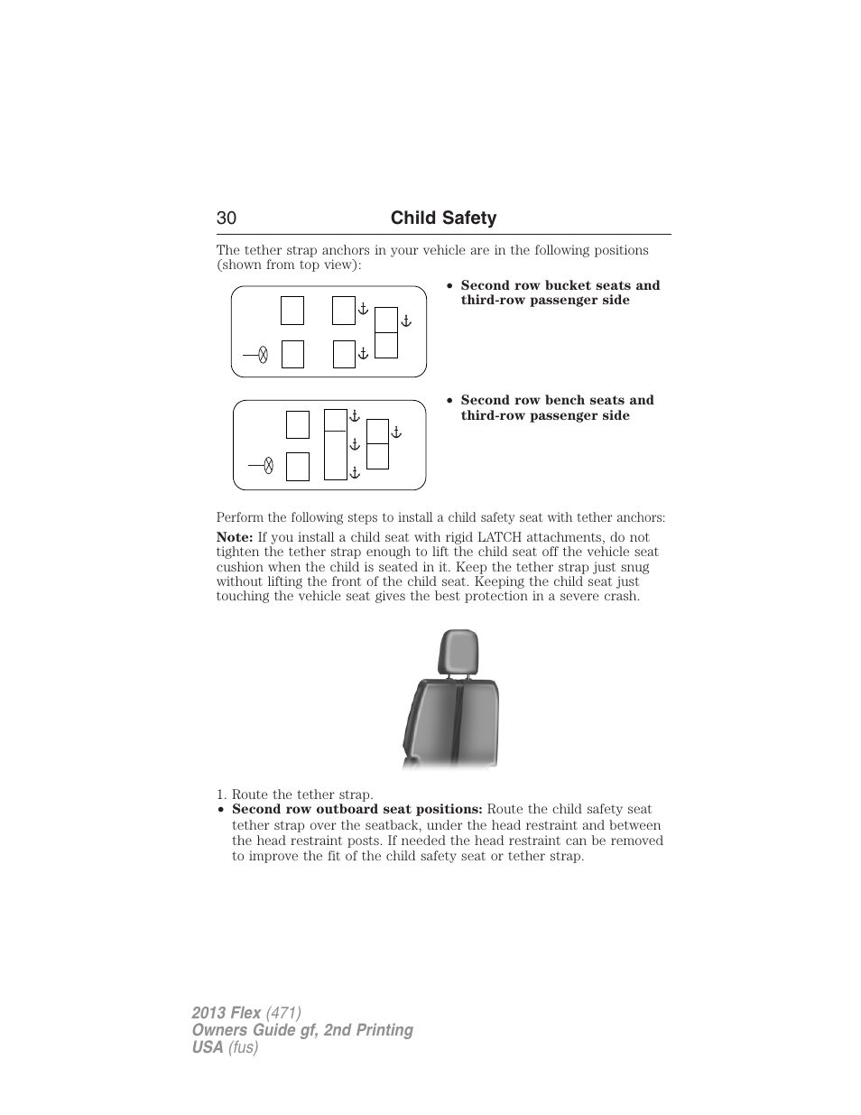 30 child safety | FORD 2013 Flex v.2 User Manual | Page 30 / 535