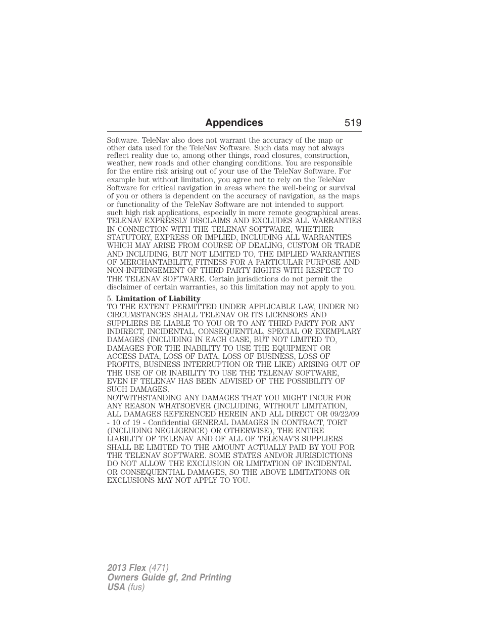 FORD 2013 Flex v.2 User Manual | Page 519 / 535