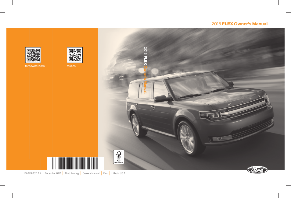 FORD 2013 Flex v.3 User Manual | 547 pages