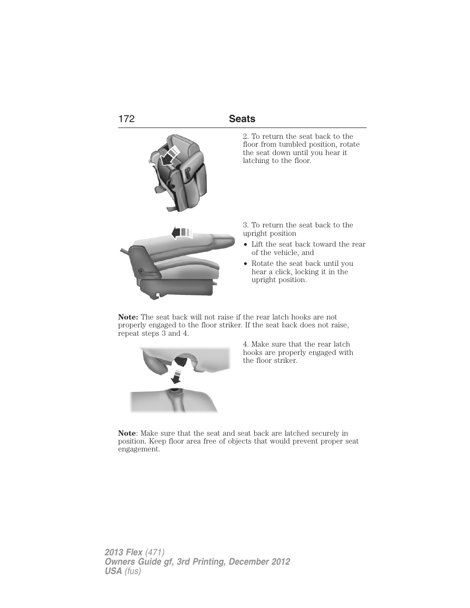 172 seats | FORD 2013 Flex v.3 User Manual | Page 173 / 547