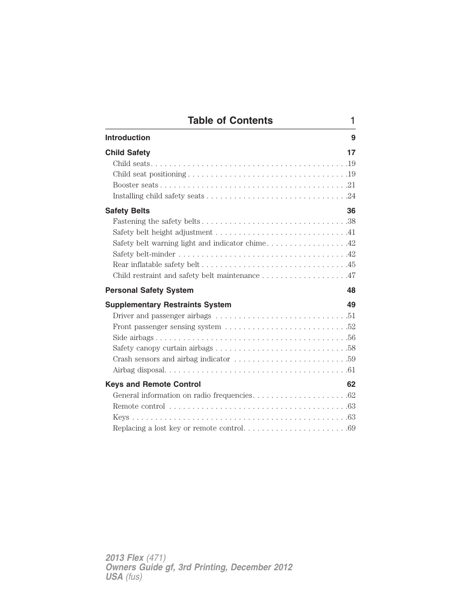 FORD 2013 Flex v.3 User Manual | Page 2 / 547