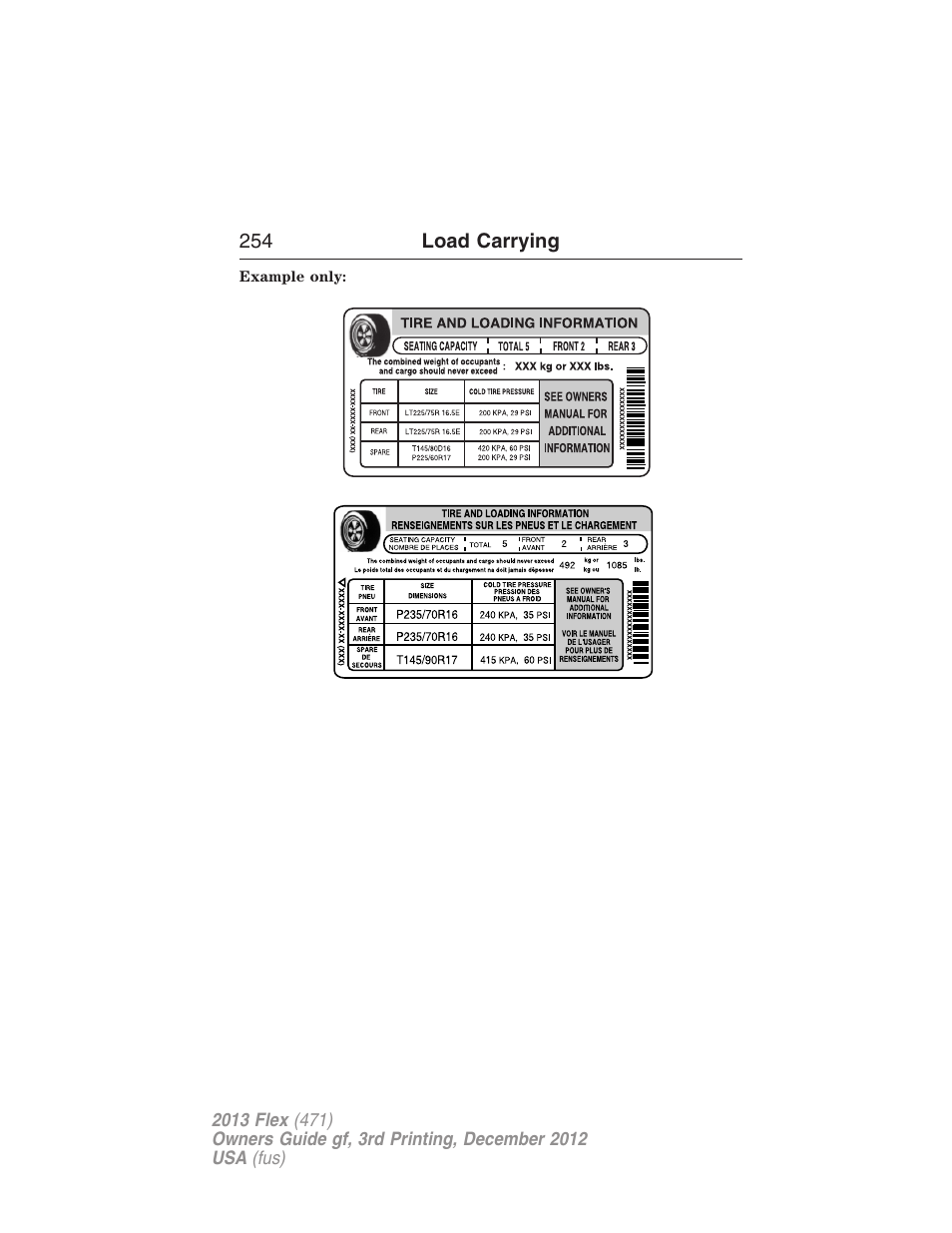 FORD 2013 Flex v.3 User Manual | Page 255 / 547