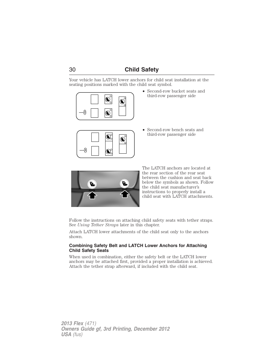 30 child safety | FORD 2013 Flex v.3 User Manual | Page 31 / 547