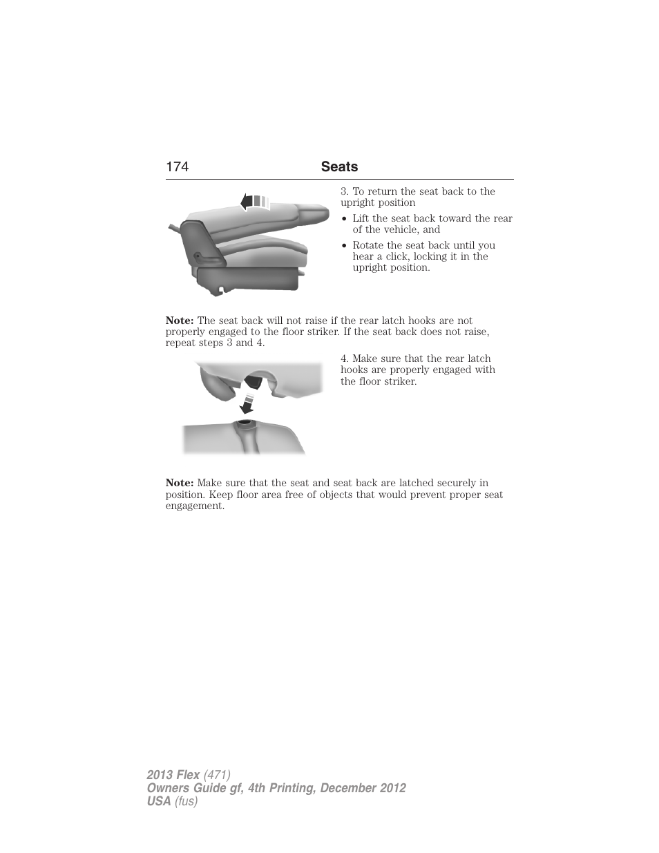 174 seats | FORD 2013 Flex v.4 User Manual | Page 175 / 555
