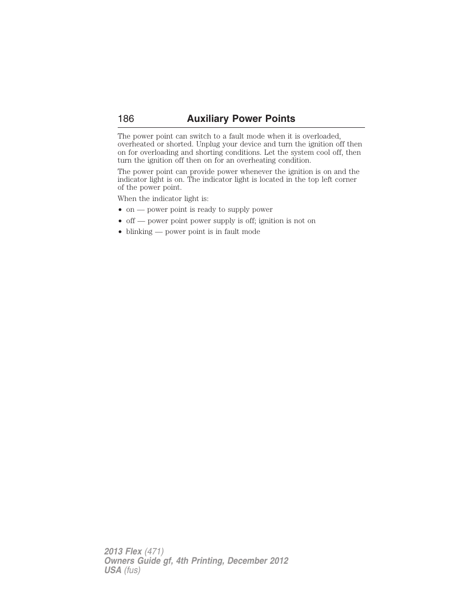 FORD 2013 Flex v.4 User Manual | Page 187 / 555