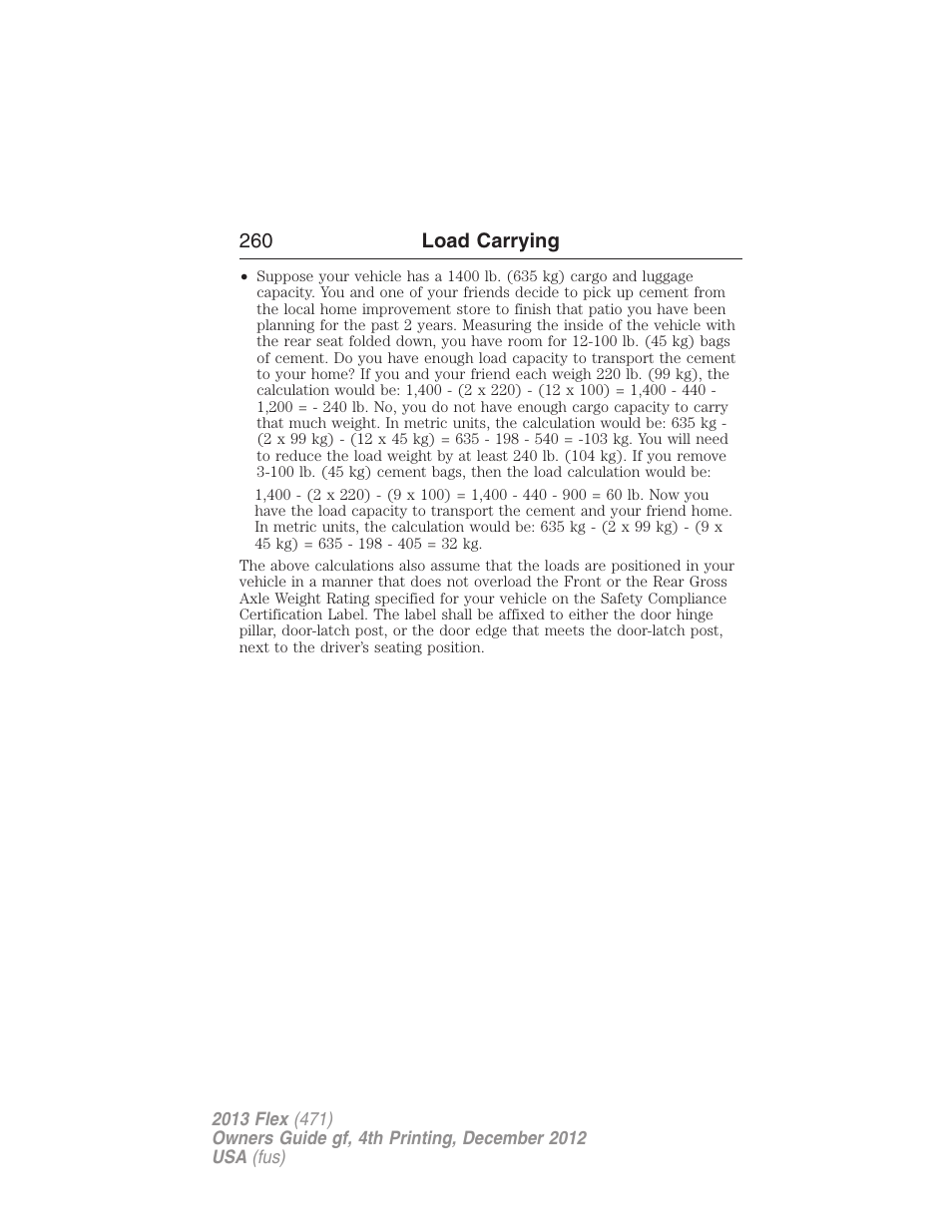 FORD 2013 Flex v.4 User Manual | Page 261 / 555