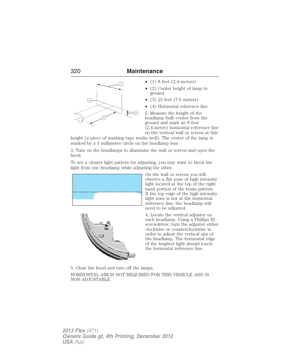 320 maintenance | FORD 2013 Flex v.4 User Manual | Page 321 / 555