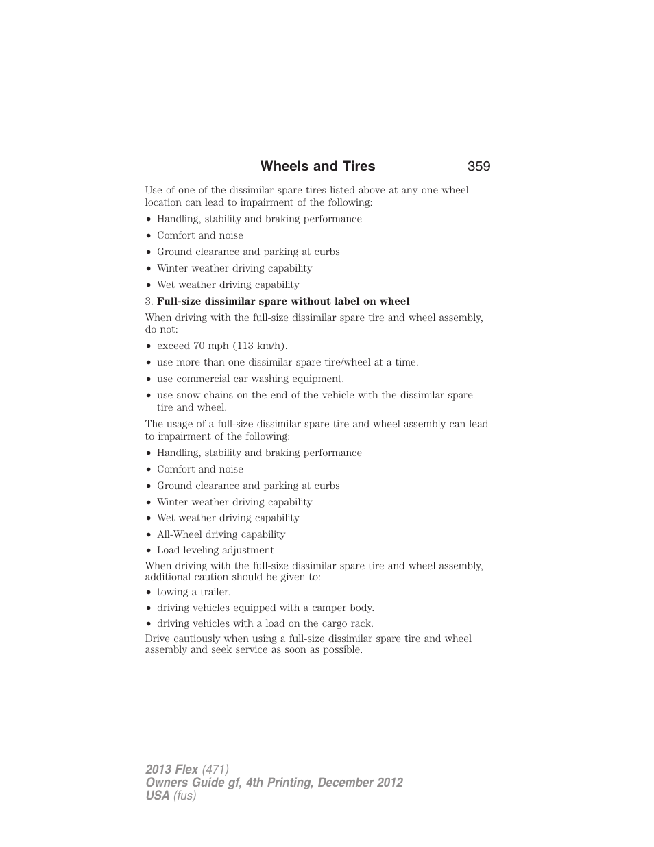 FORD 2013 Flex v.4 User Manual | Page 360 / 555