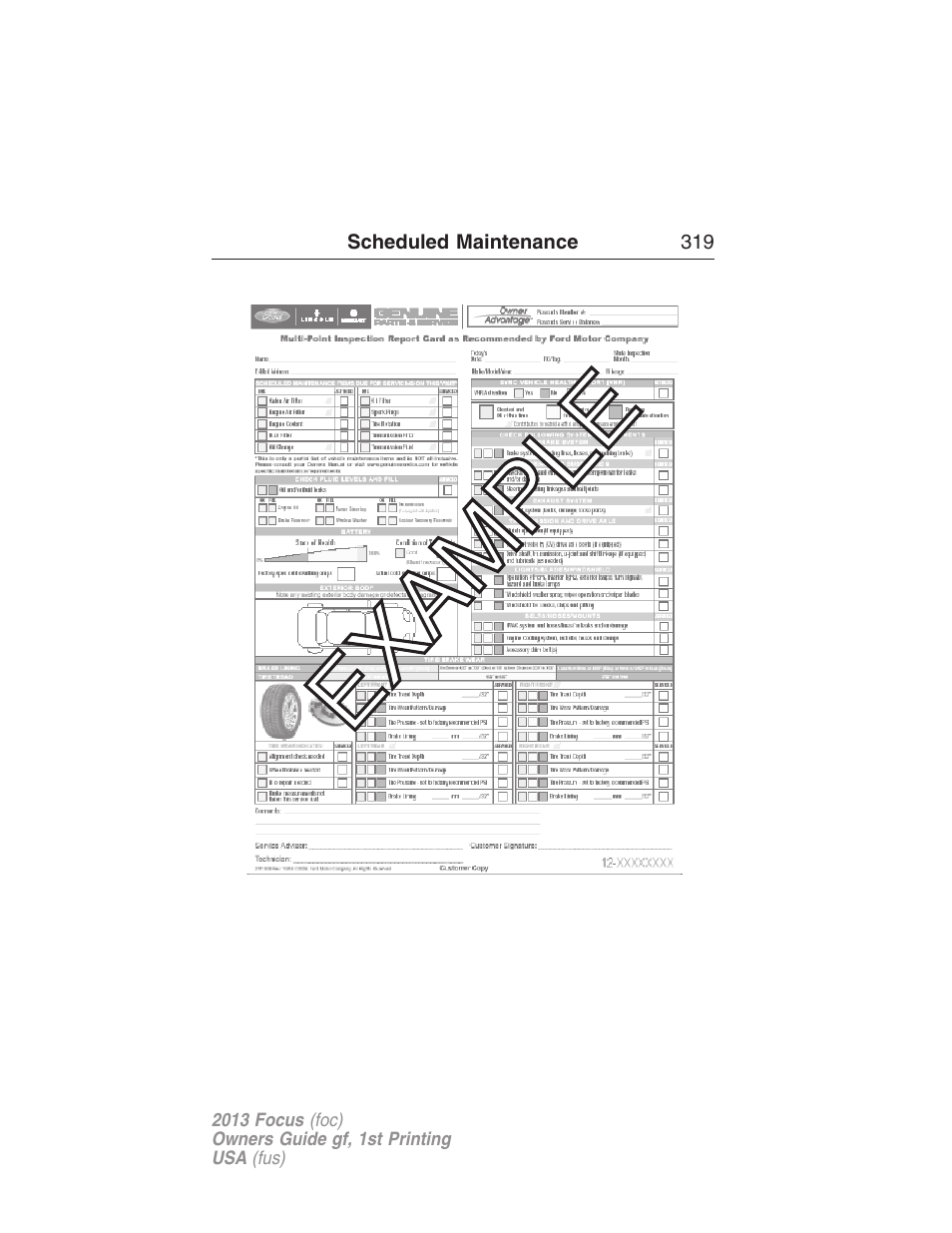 FORD 2013 Focus v.1 User Manual | Page 319 / 475