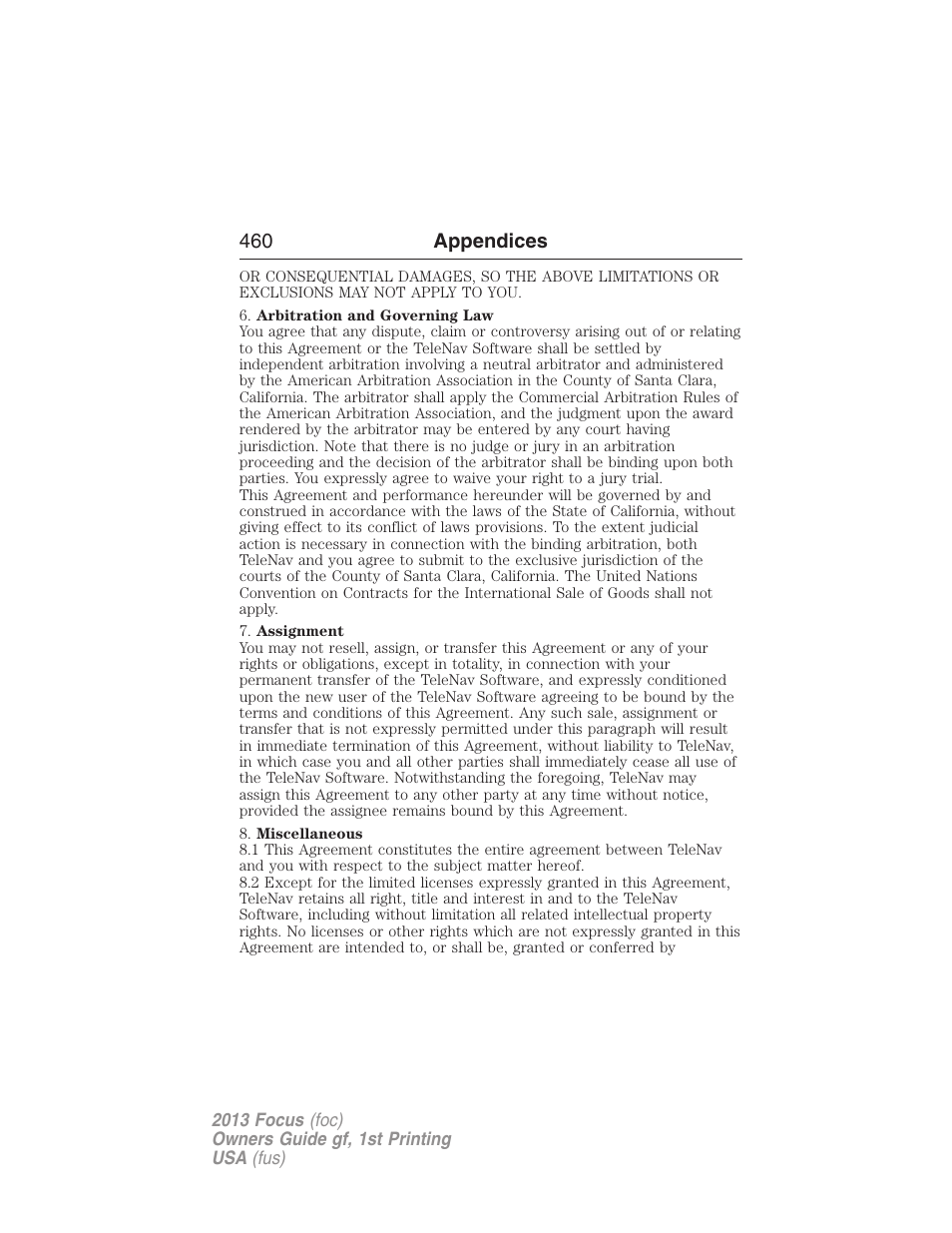 FORD 2013 Focus v.1 User Manual | Page 460 / 475