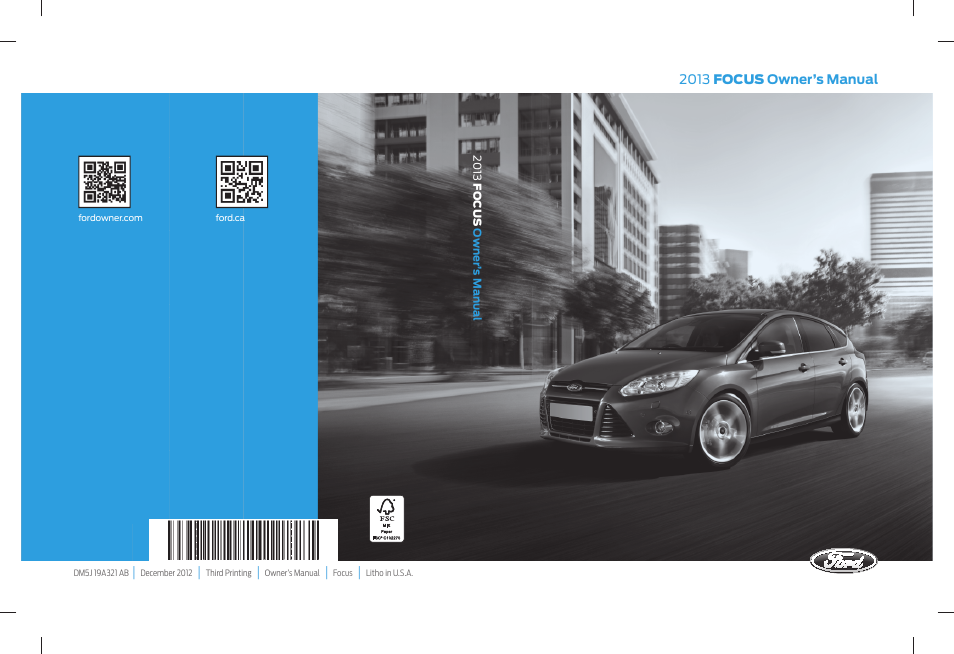 FORD 2013 Focus v.2 User Manual | 487 pages
