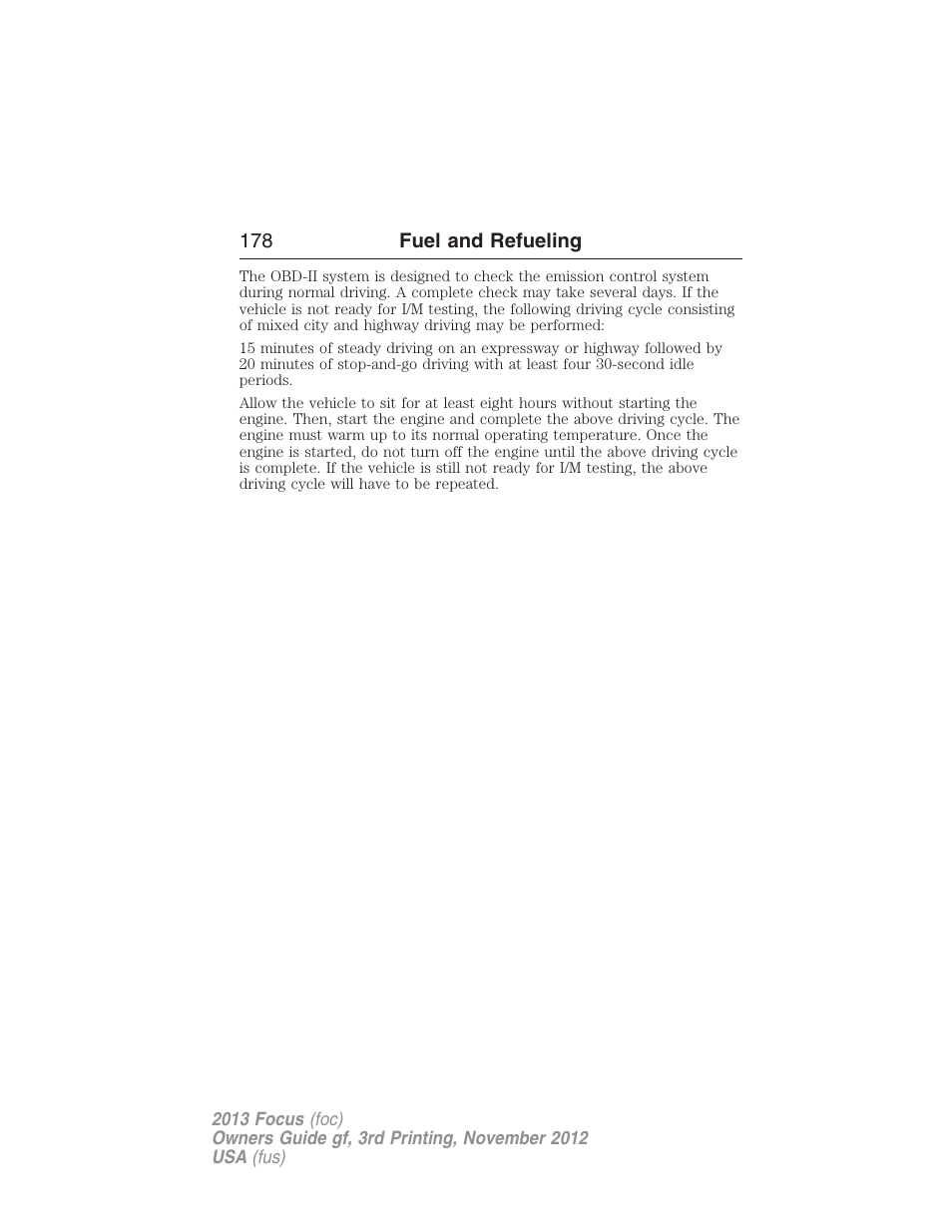 FORD 2013 Focus v.3 User Manual | Page 179 / 487