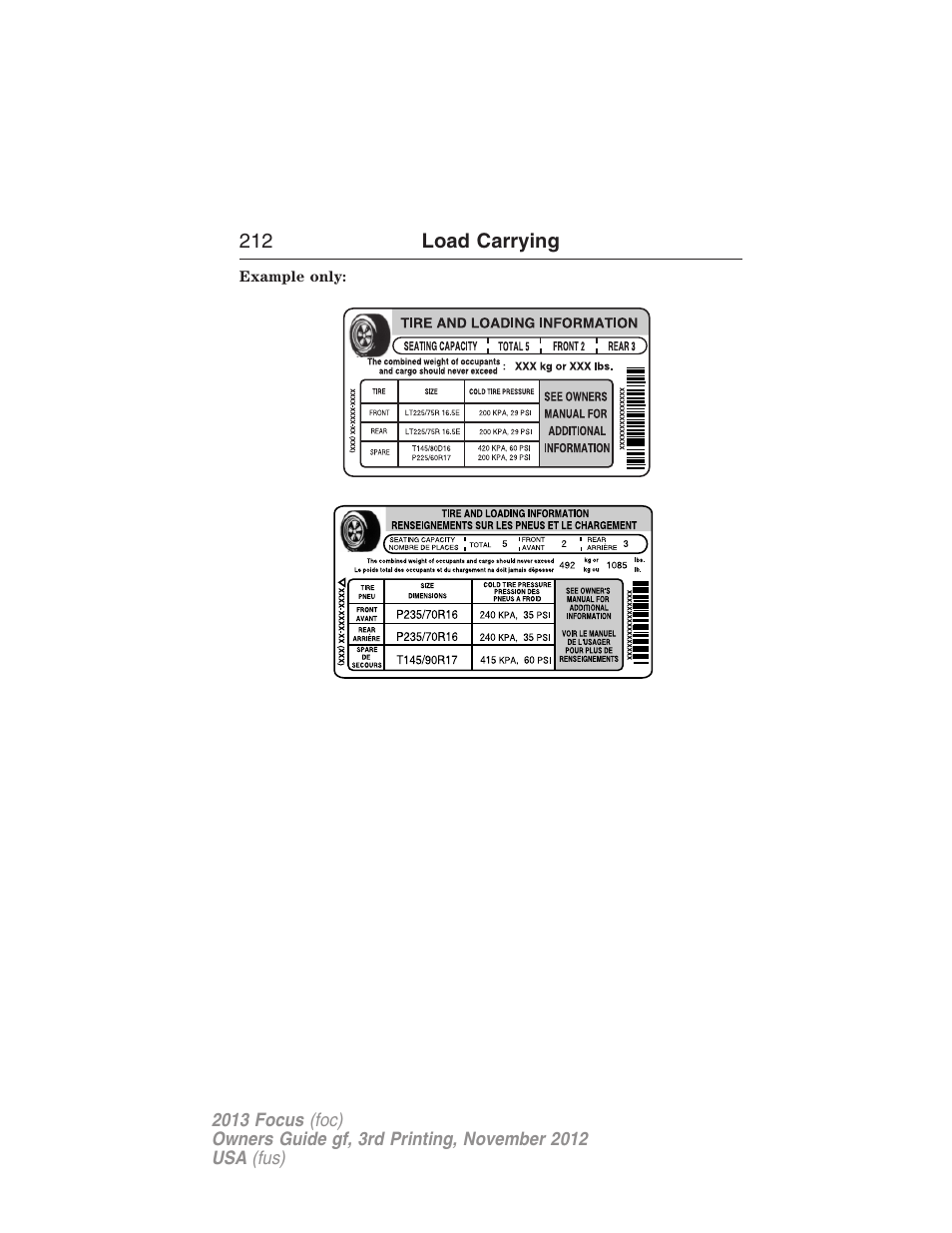 FORD 2013 Focus v.3 User Manual | Page 213 / 487