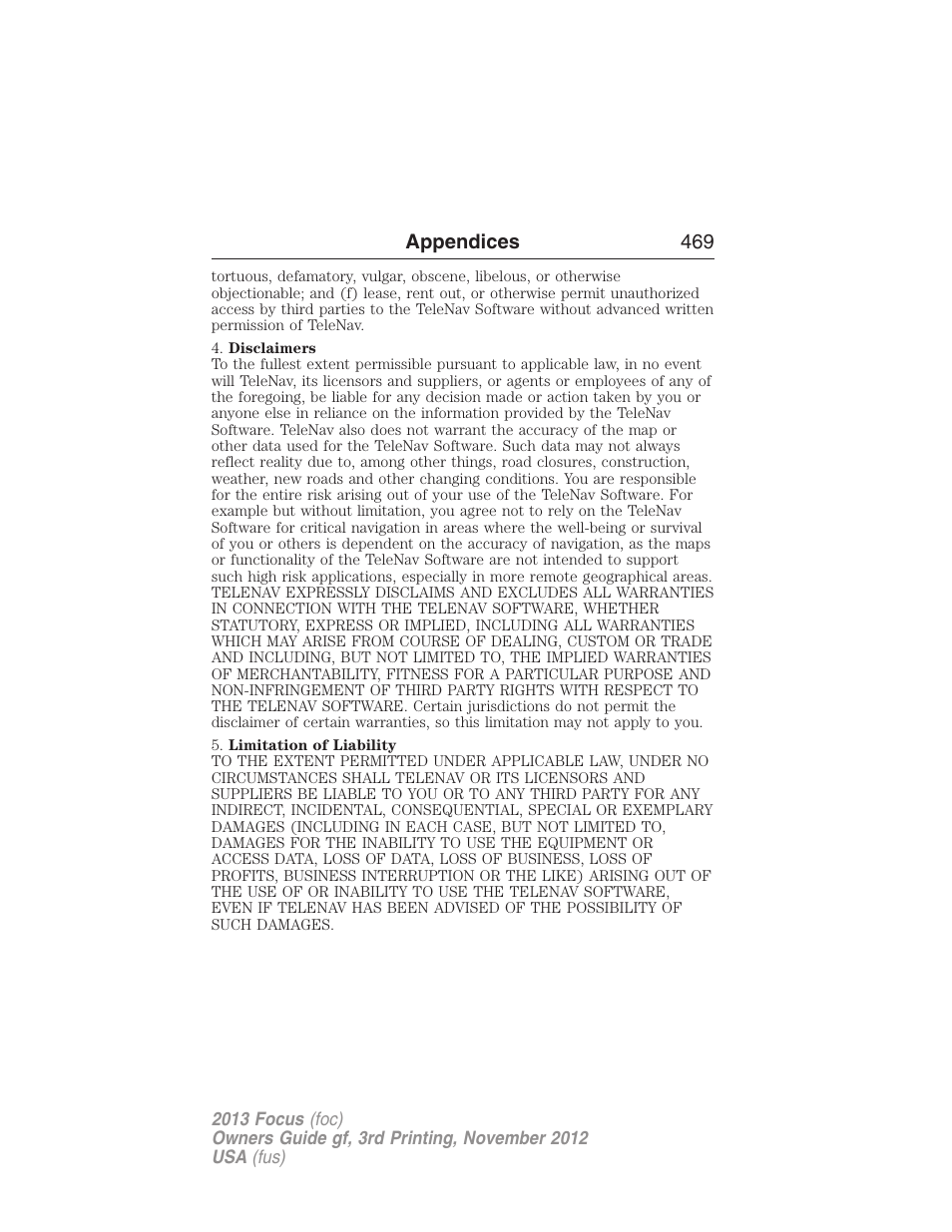 FORD 2013 Focus v.3 User Manual | Page 470 / 487