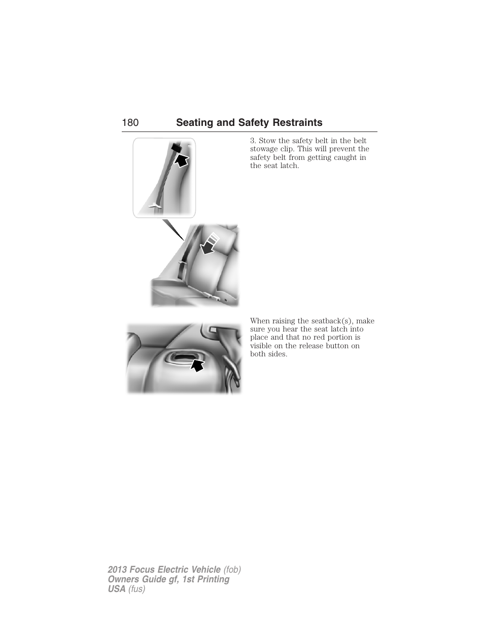 FORD 2013 Focus Electric User Manual | Page 180 / 386