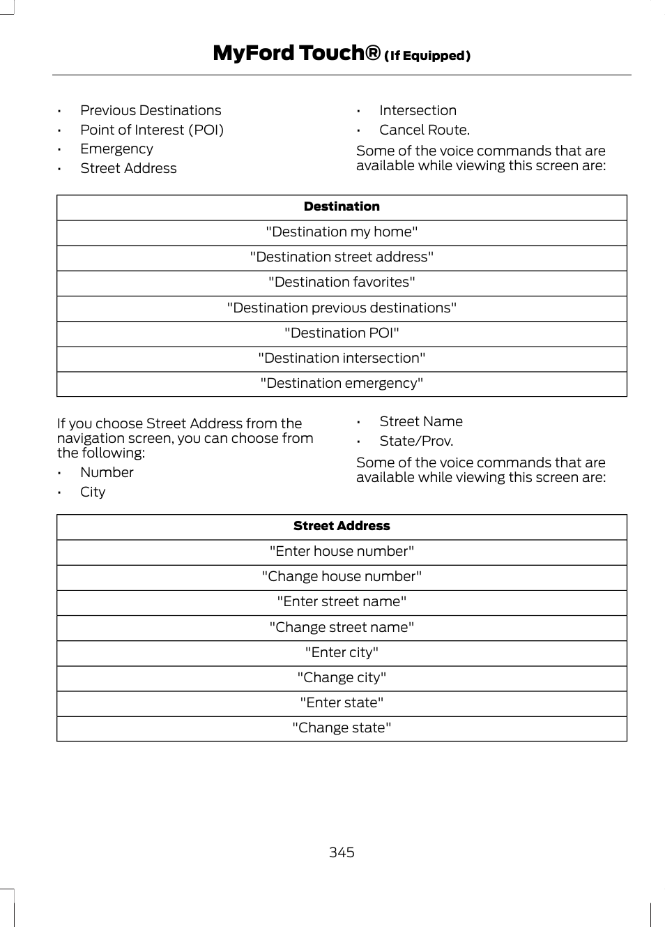 Myford touch | FORD 2013 Fusion v.1 User Manual | Page 347 / 449