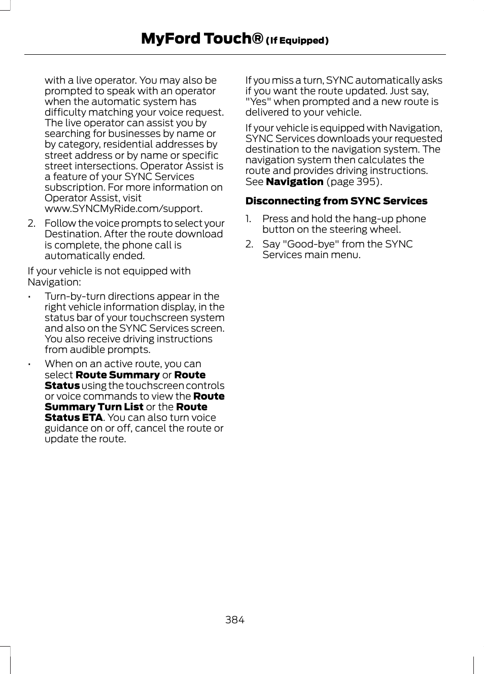 Myford touch | FORD 2013 Fusion v.1 User Manual | Page 386 / 449