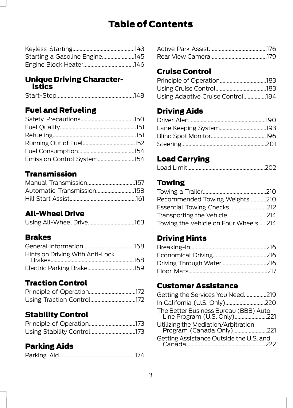 FORD 2013 Fusion v.1 User Manual | Page 5 / 449