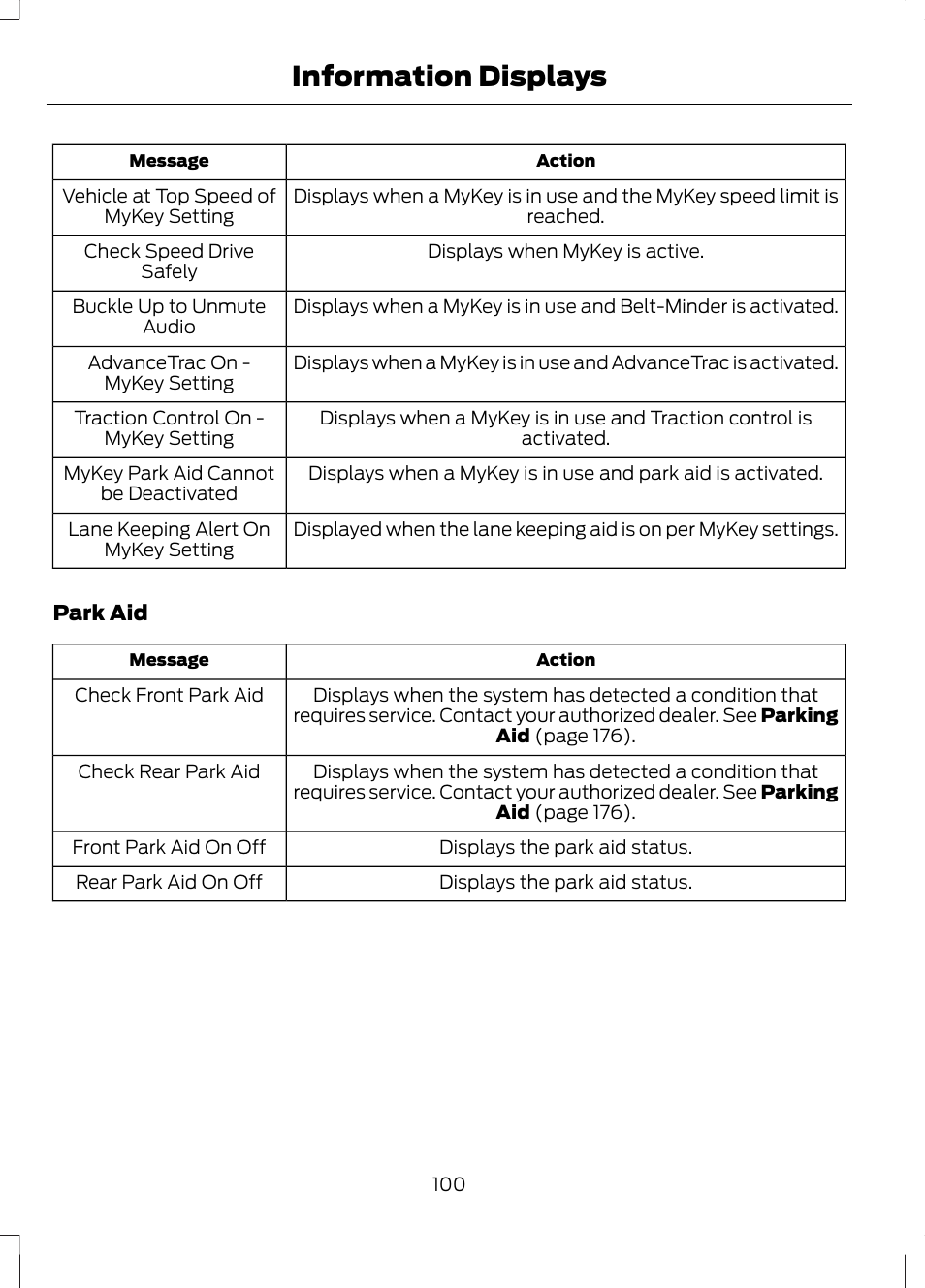 Information displays | FORD 2013 Fusion v.2 User Manual | Page 102 / 453