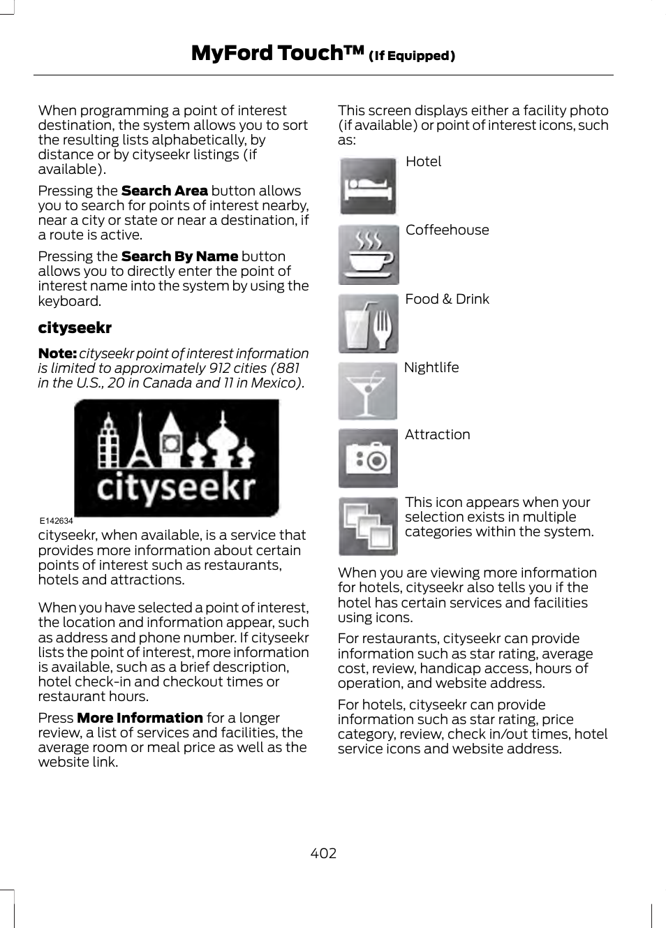 Myford touch | FORD 2013 Fusion v.2 User Manual | Page 404 / 453