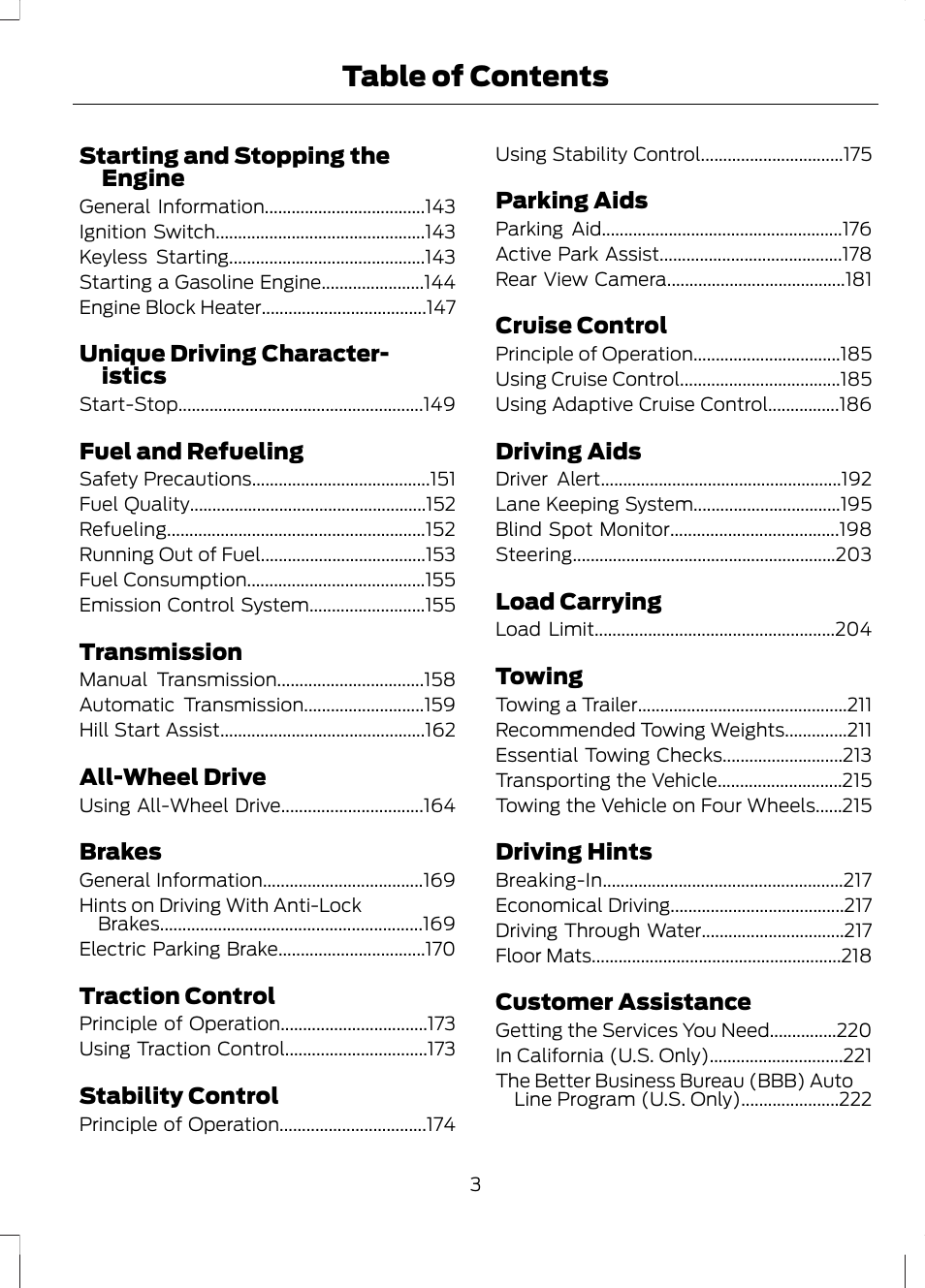 FORD 2013 Fusion v.2 User Manual | Page 5 / 453