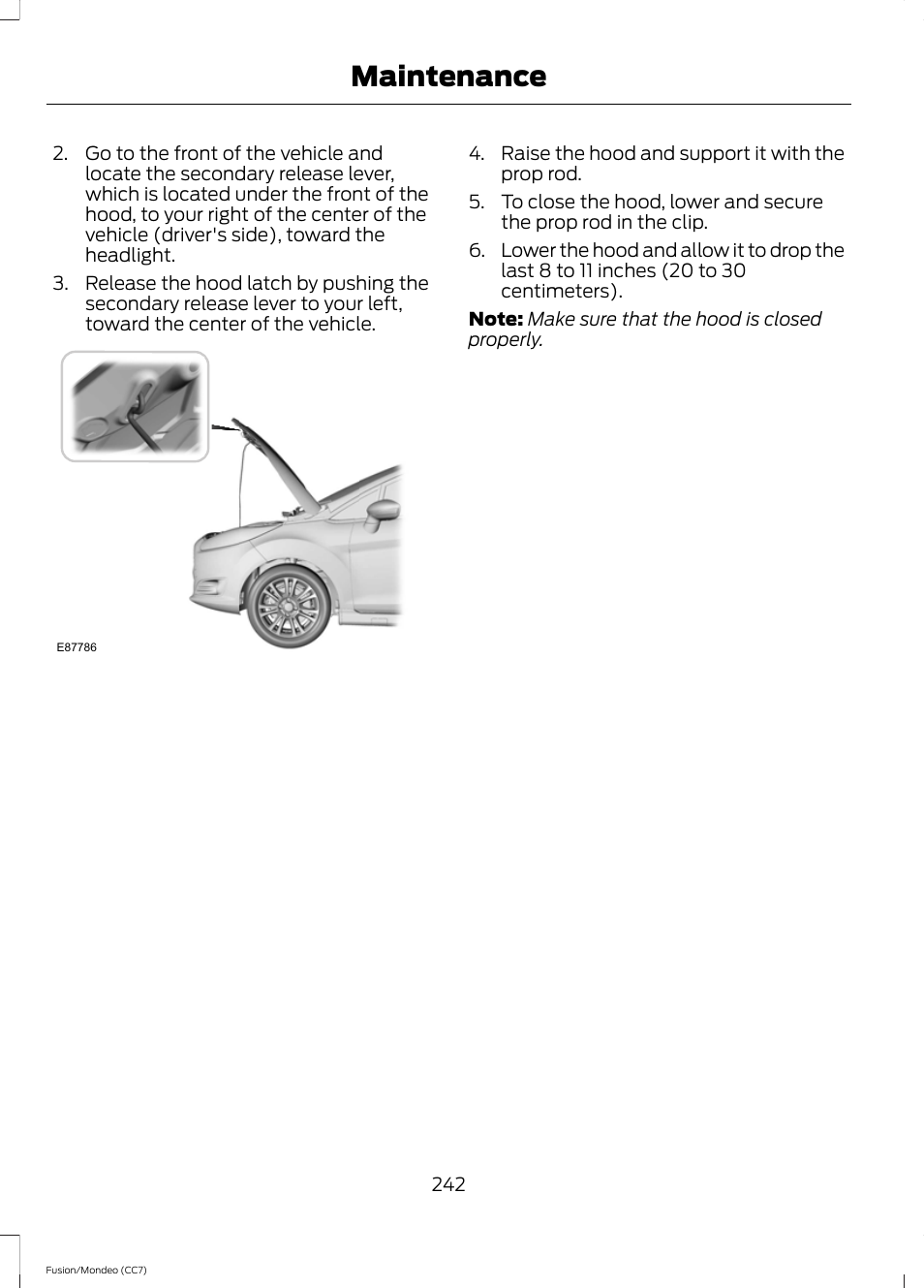 Maintenance | FORD 2013 Fusion v.3 User Manual | Page 245 / 458