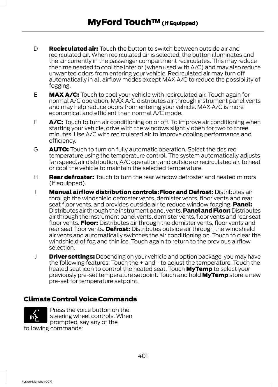 Myford touch | FORD 2013 Fusion v.3 User Manual | Page 404 / 458