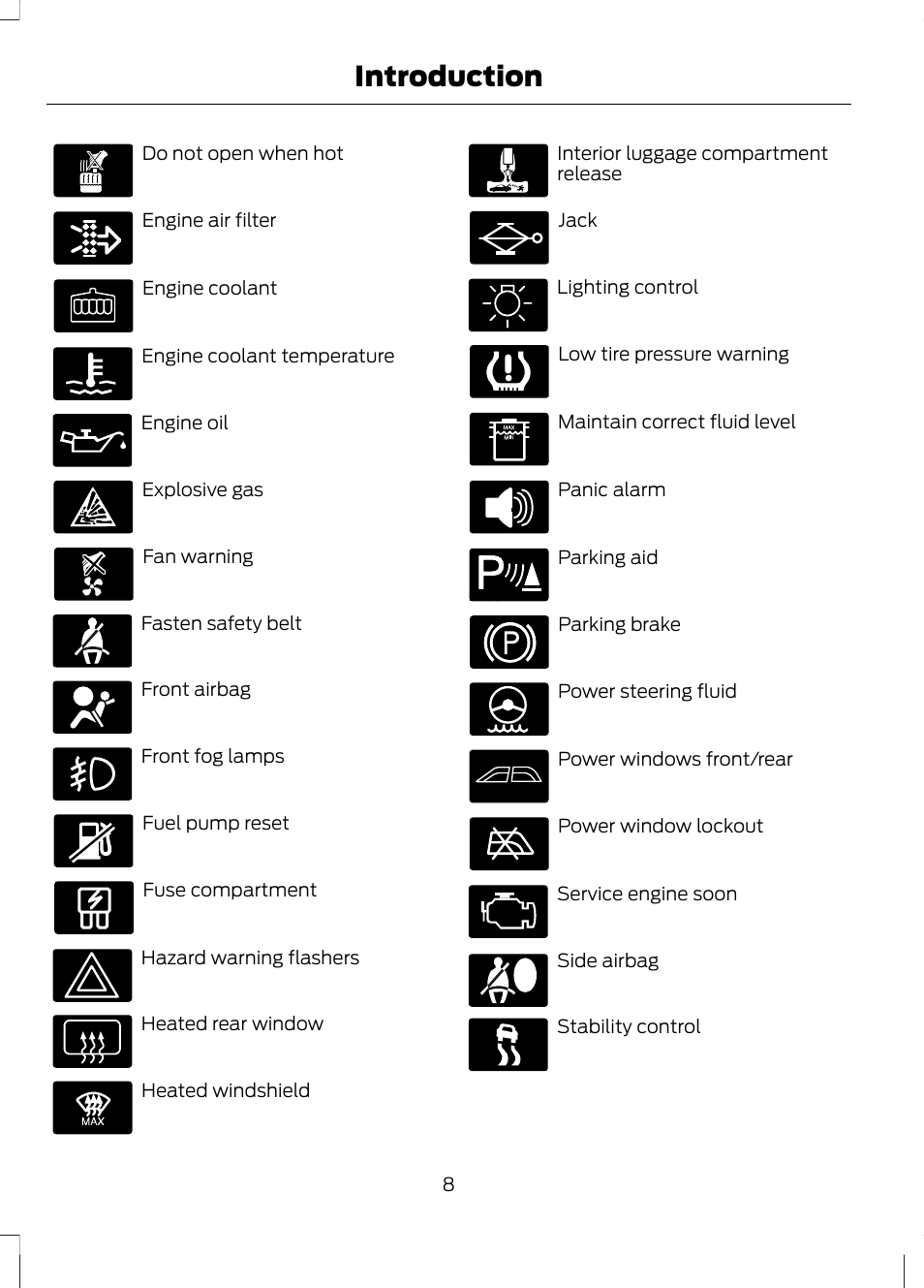 Introduction | FORD 2013 Fusion Hybrid v.1 User Manual | Page 10 / 461