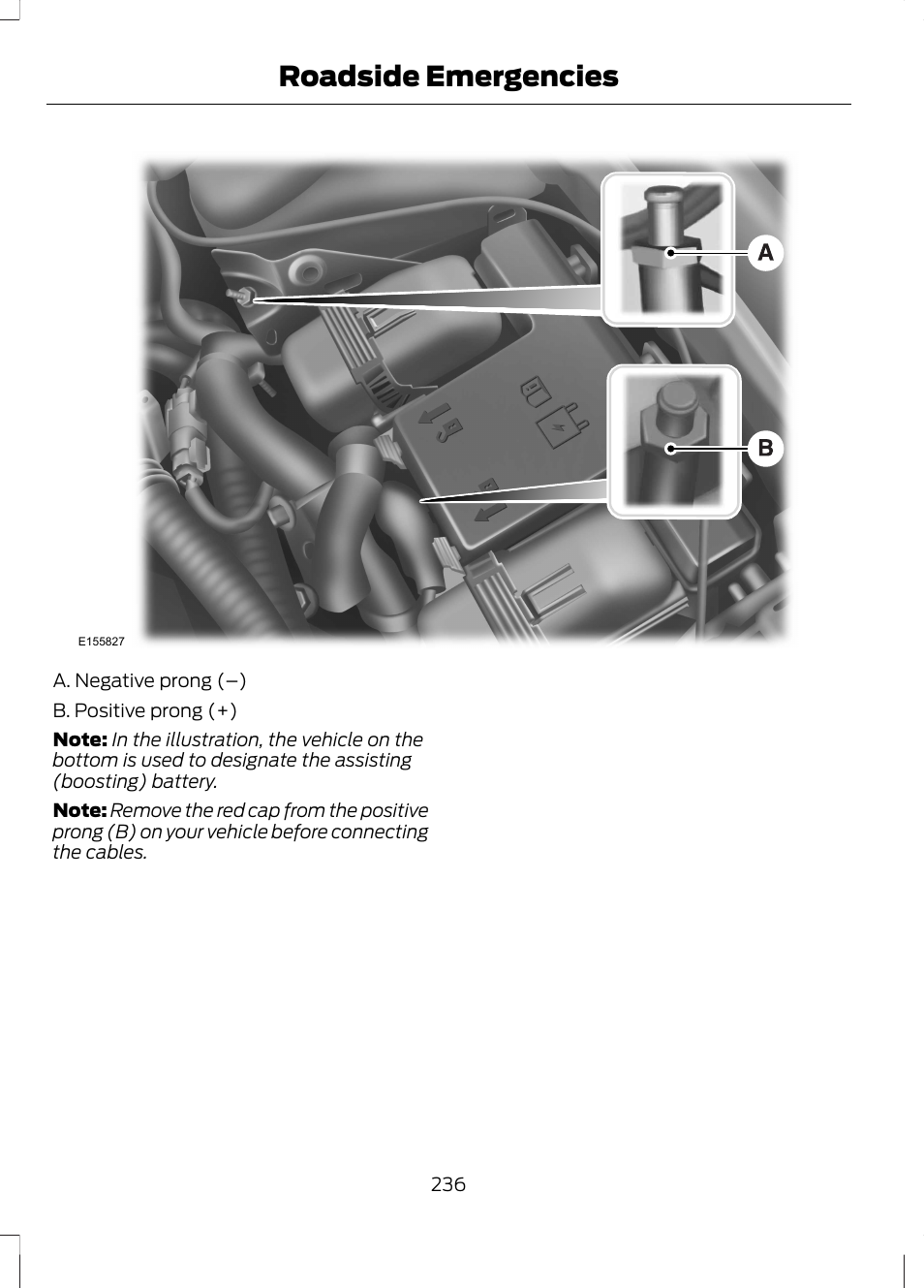 Roadside emergencies | FORD 2013 Fusion Hybrid v.1 User Manual | Page 238 / 461