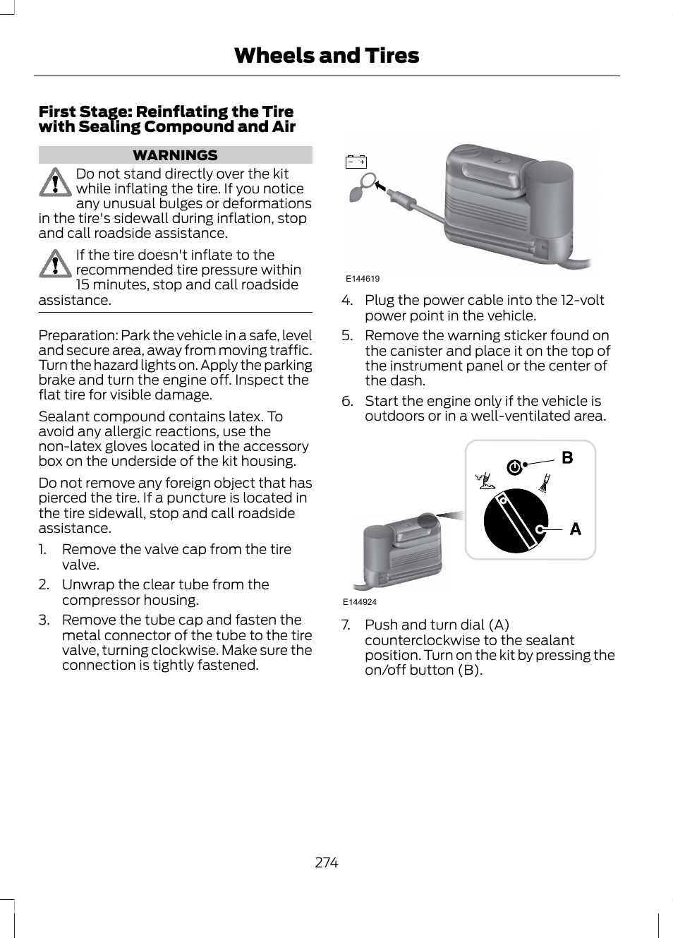 Wheels and tires | FORD 2013 Fusion Hybrid v.1 User Manual | Page 276 / 461