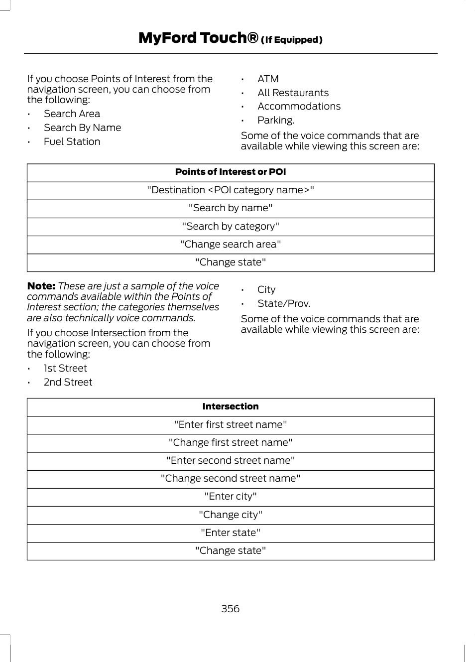 Myford touch | FORD 2013 Fusion Hybrid v.1 User Manual | Page 358 / 461