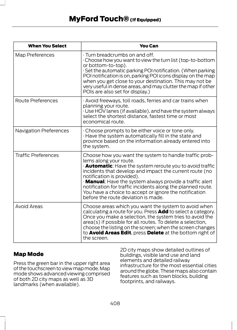 Myford touch | FORD 2013 Fusion Hybrid v.1 User Manual | Page 410 / 461