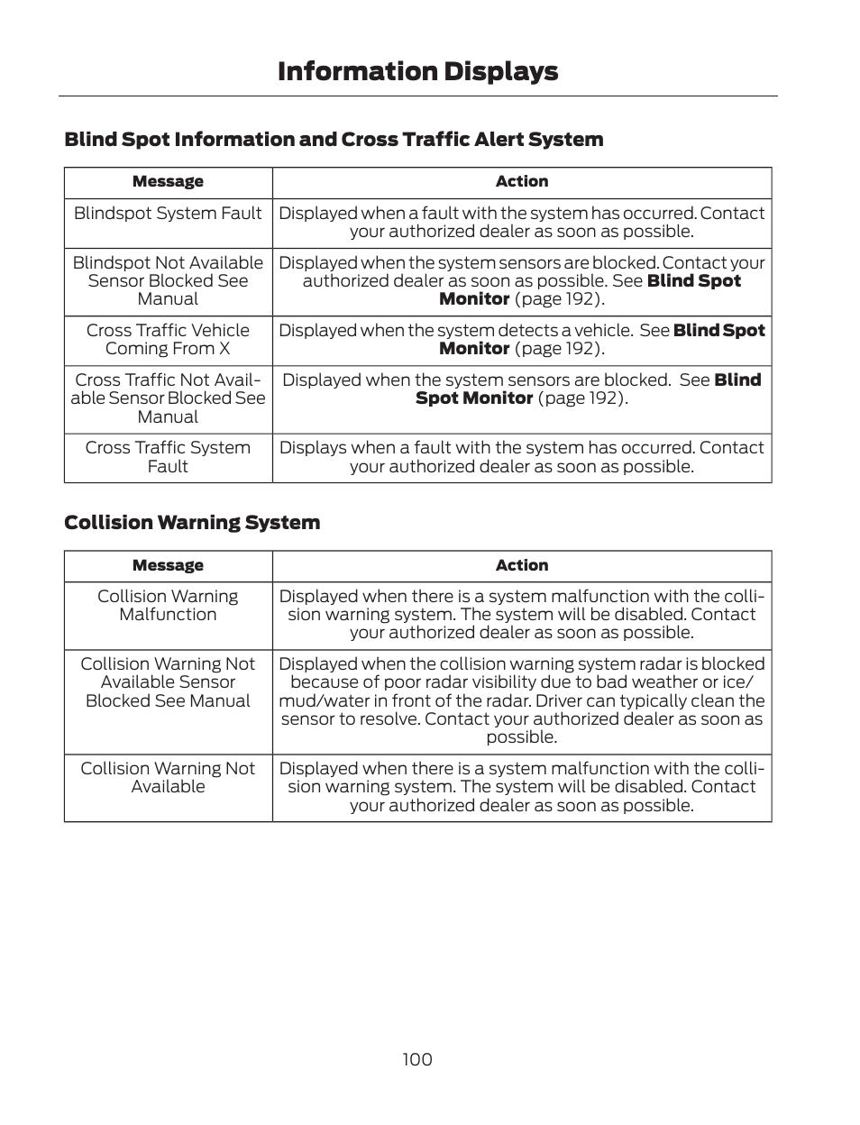 Information displays | FORD 2013 Fusion Hybrid v.2 User Manual | Page 103 / 470