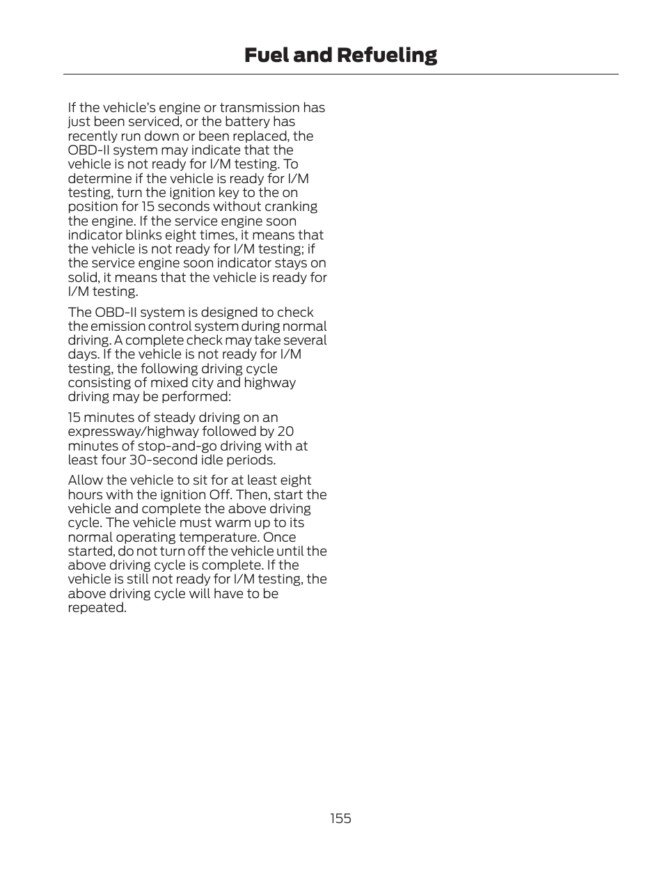 Fuel and refueling | FORD 2013 Fusion Hybrid v.2 User Manual | Page 158 / 470