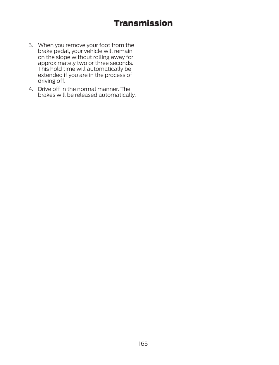 Transmission | FORD 2013 Fusion Hybrid v.2 User Manual | Page 168 / 470