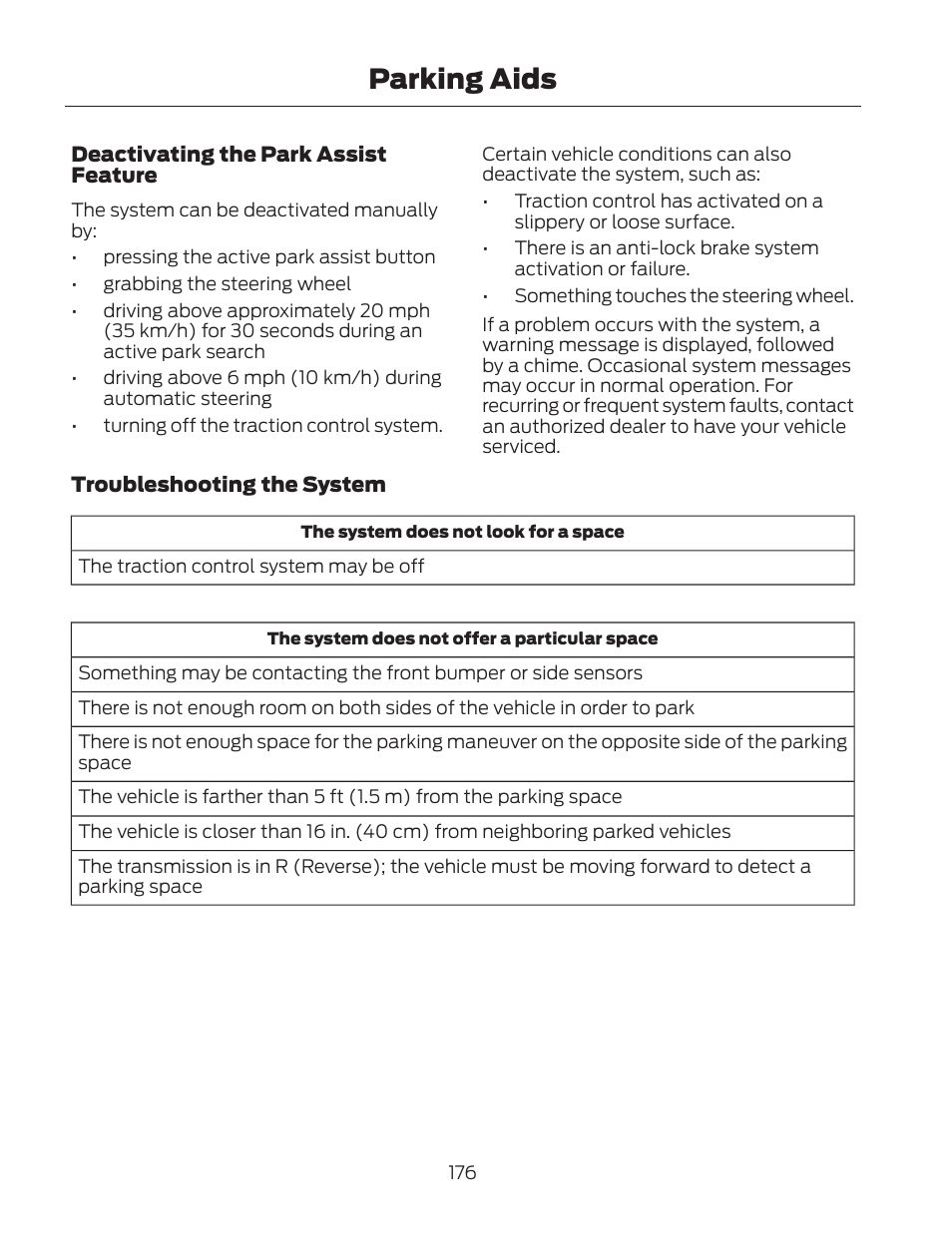 Parking aids | FORD 2013 Fusion Hybrid v.2 User Manual | Page 179 / 470