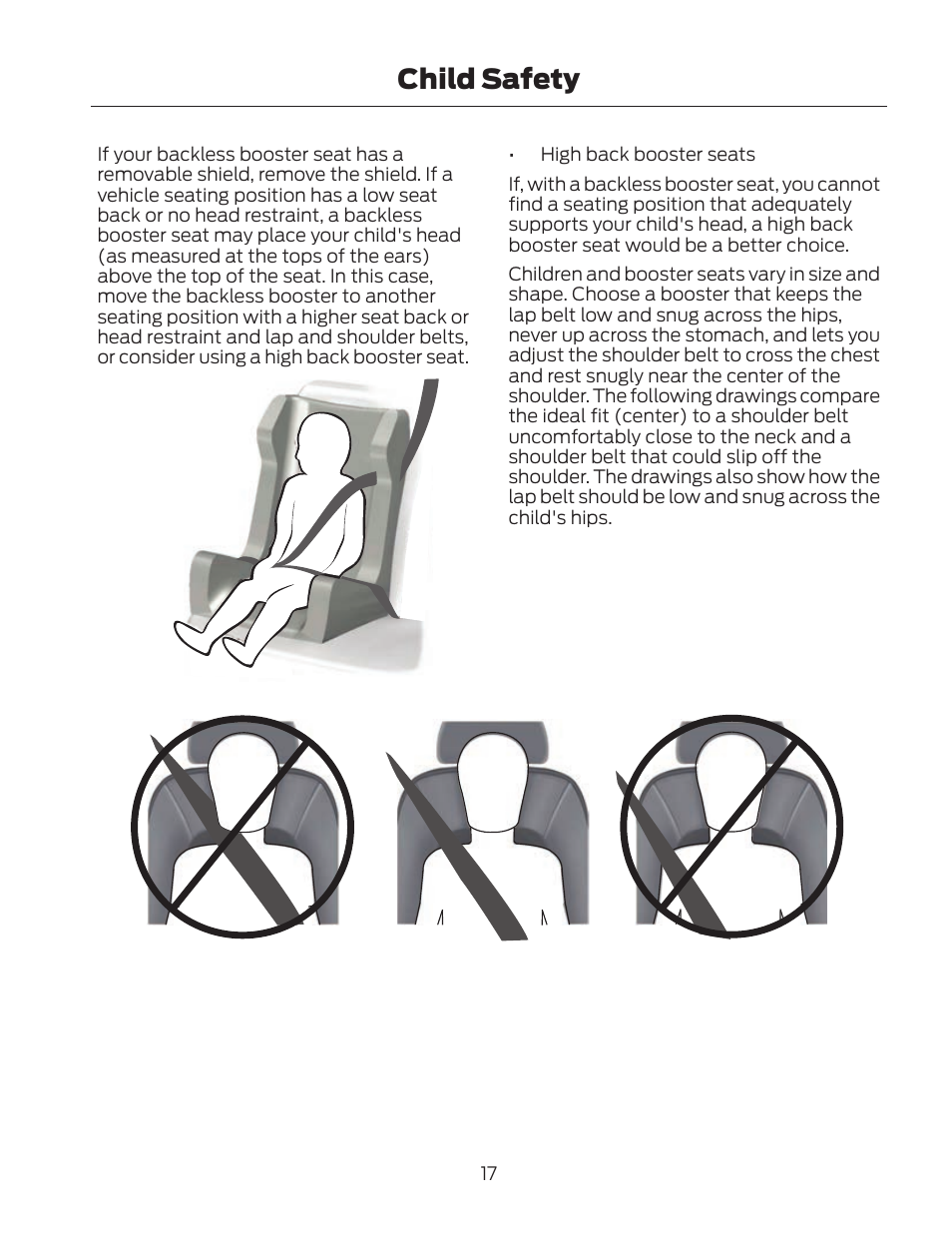 Child safety | FORD 2013 Fusion Hybrid v.2 User Manual | Page 20 / 470