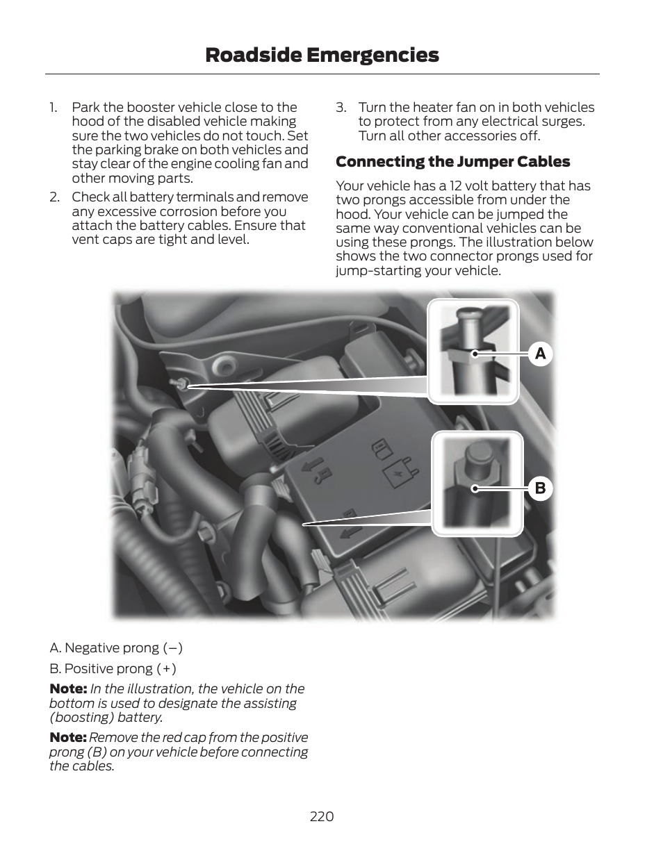 Roadside emergencies | FORD 2013 Fusion Hybrid v.2 User Manual | Page 223 / 470