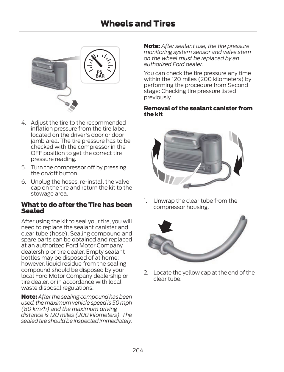 Wheels and tires | FORD 2013 Fusion Hybrid v.2 User Manual | Page 267 / 470