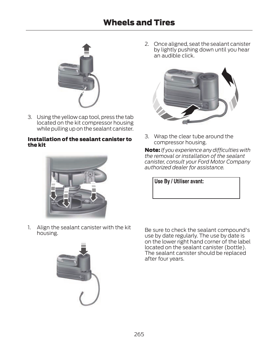 Wheels and tires | FORD 2013 Fusion Hybrid v.2 User Manual | Page 268 / 470