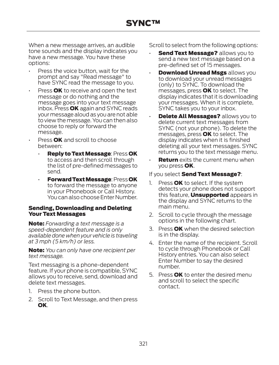 Sync | FORD 2013 Fusion Hybrid v.2 User Manual | Page 324 / 470