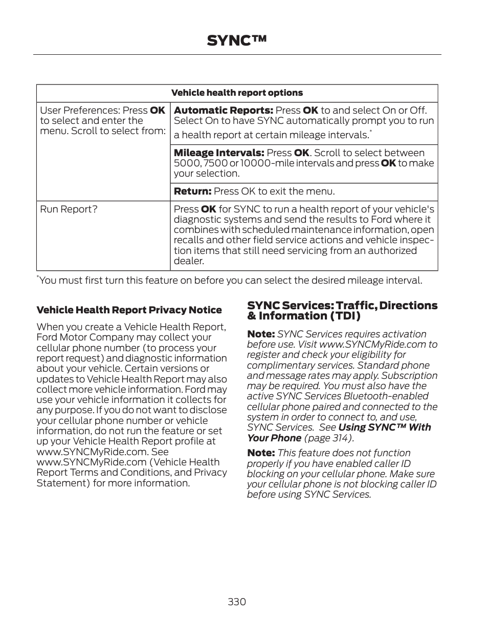 Sync | FORD 2013 Fusion Hybrid v.2 User Manual | Page 333 / 470