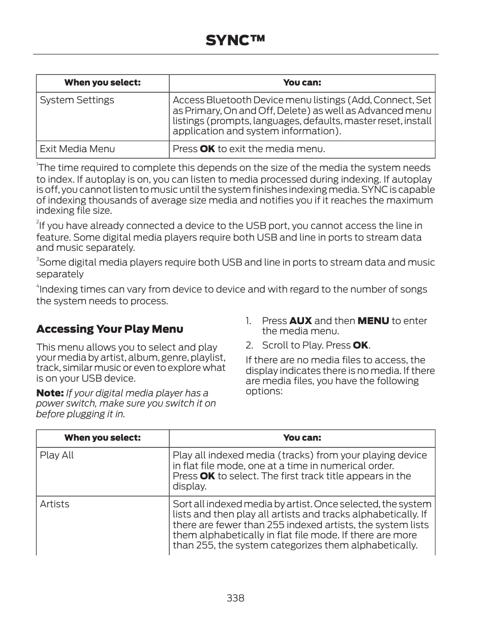 Sync | FORD 2013 Fusion Hybrid v.2 User Manual | Page 341 / 470