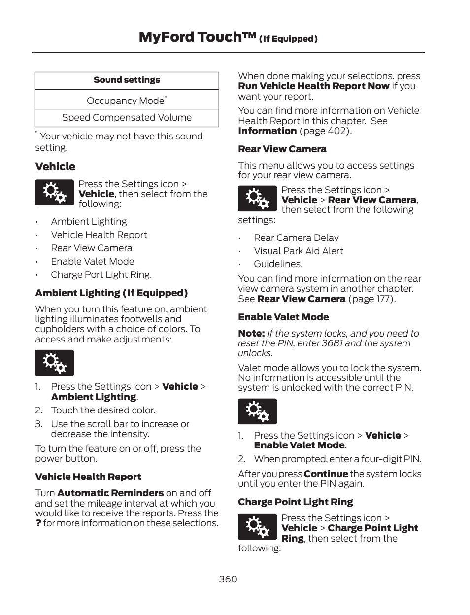 Myford touch | FORD 2013 Fusion Hybrid v.2 User Manual | Page 363 / 470