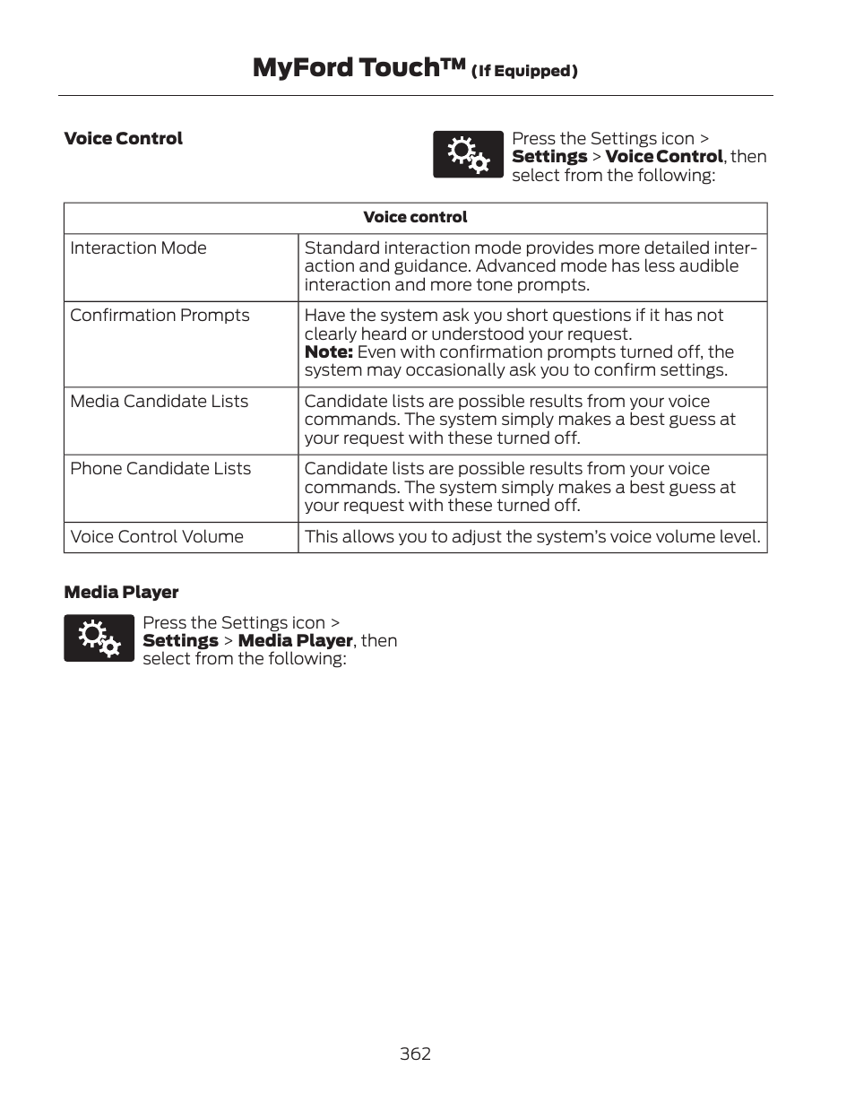 Myford touch | FORD 2013 Fusion Hybrid v.2 User Manual | Page 365 / 470