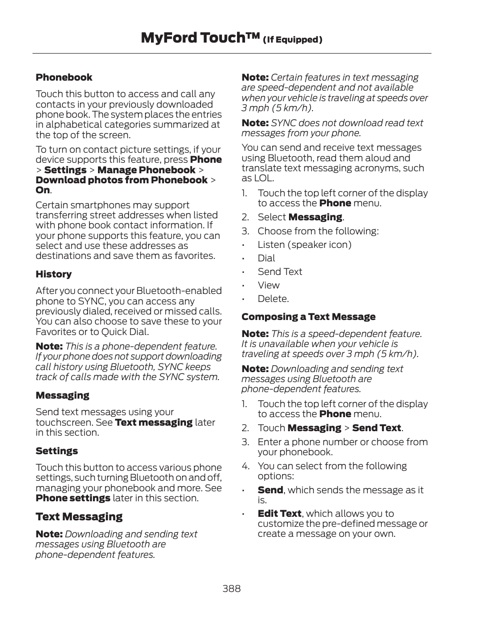 Myford touch | FORD 2013 Fusion Hybrid v.2 User Manual | Page 391 / 470