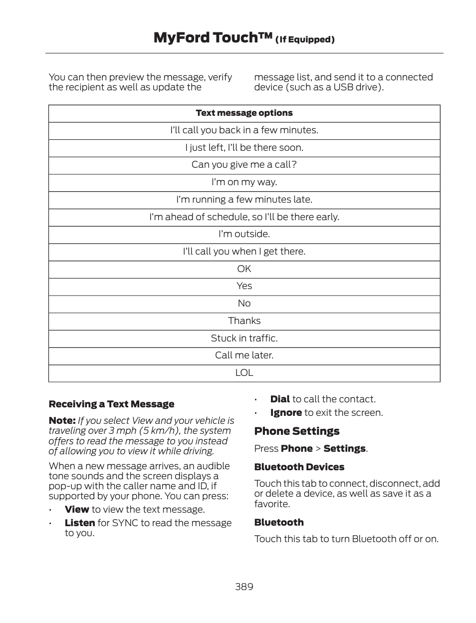 Myford touch | FORD 2013 Fusion Hybrid v.2 User Manual | Page 392 / 470