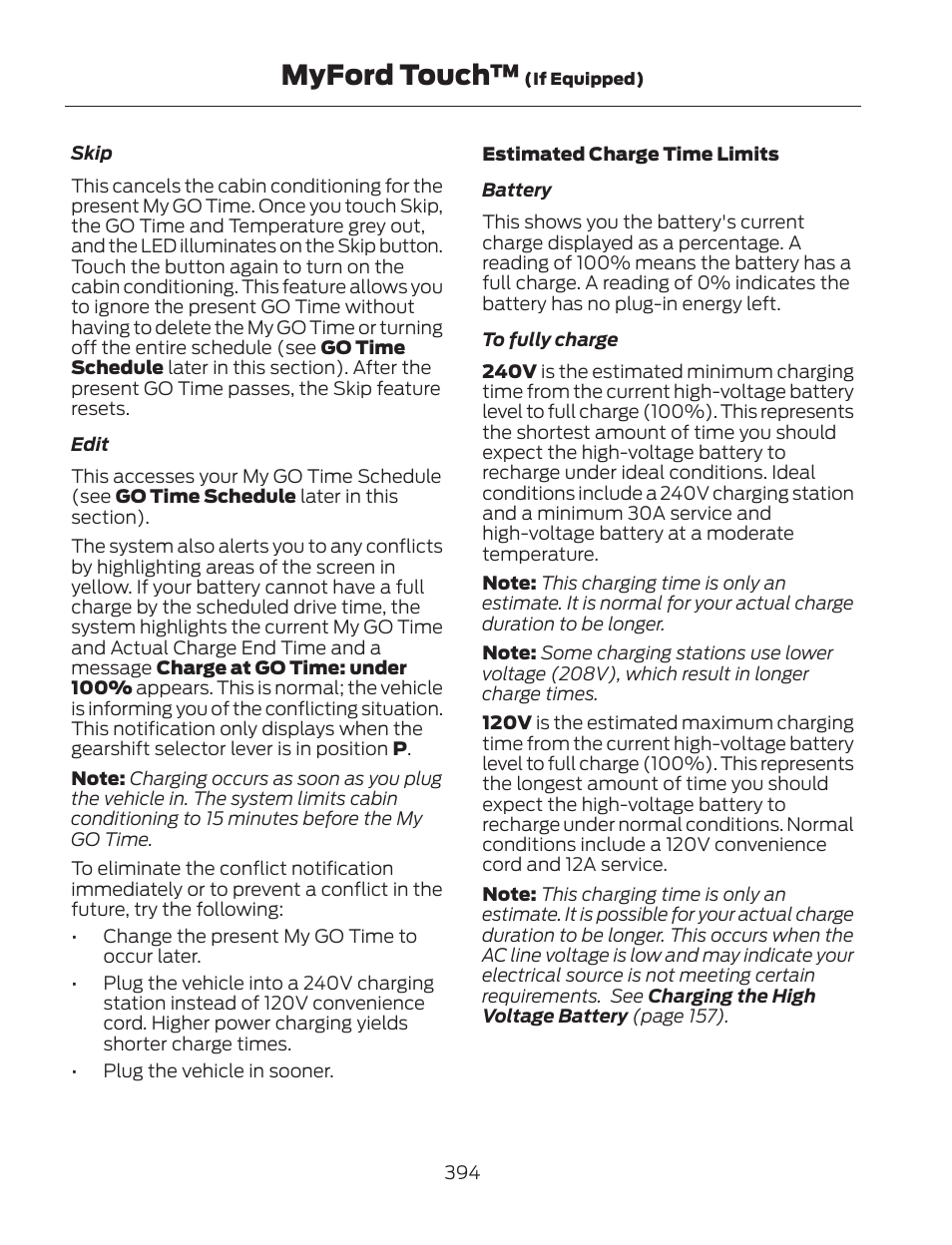 Myford touch | FORD 2013 Fusion Hybrid v.2 User Manual | Page 397 / 470