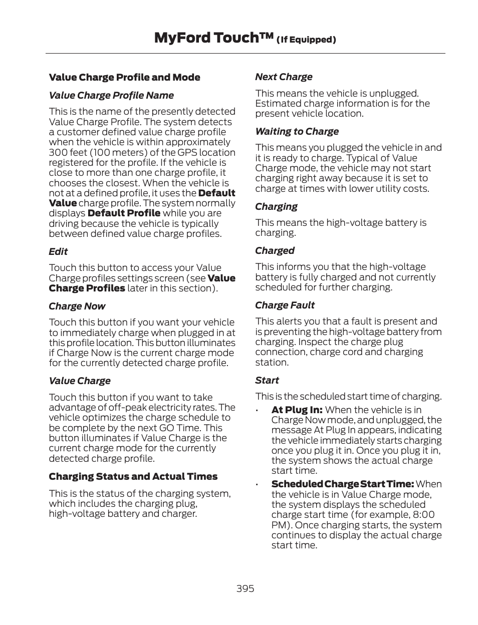 Myford touch | FORD 2013 Fusion Hybrid v.2 User Manual | Page 398 / 470