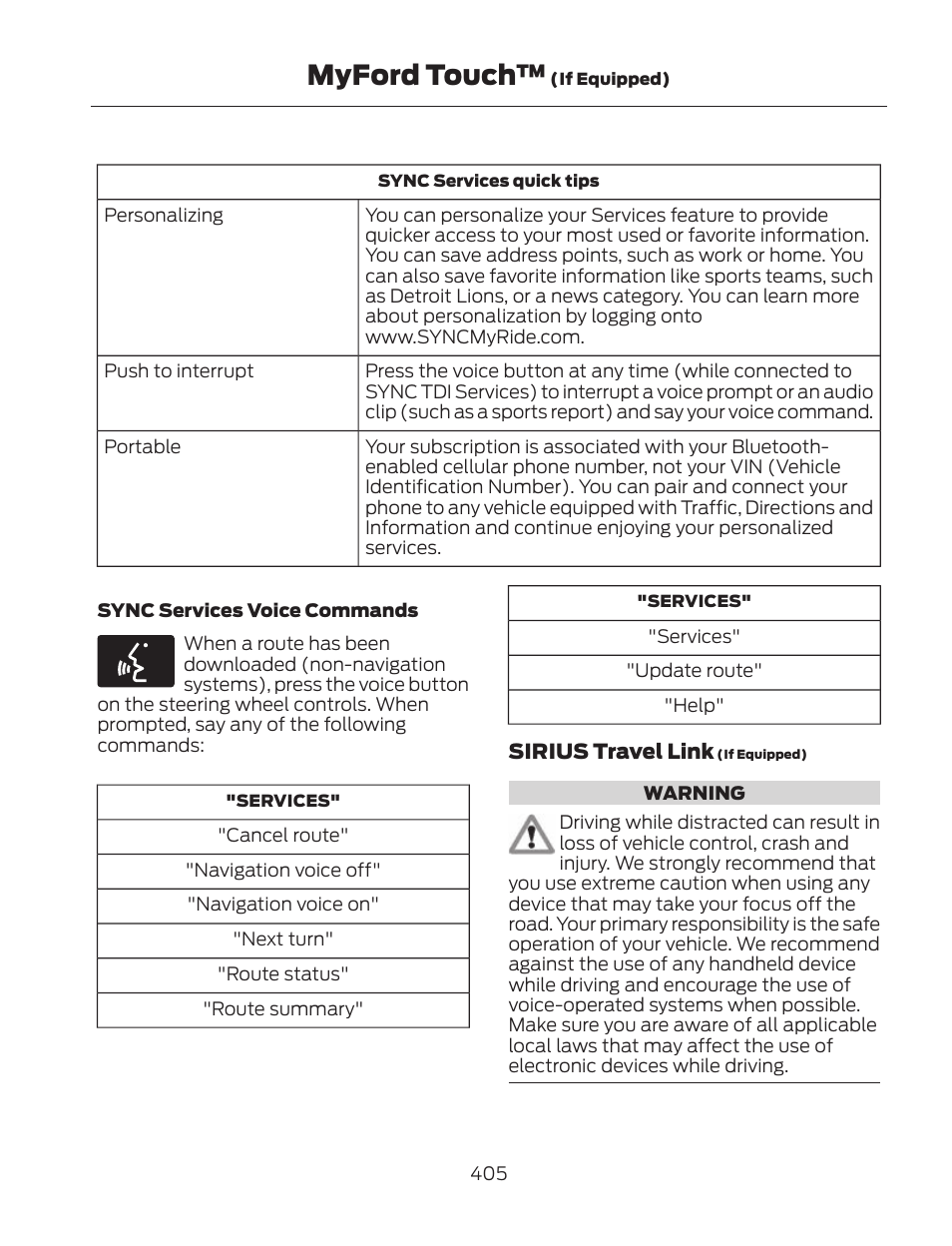 Myford touch | FORD 2013 Fusion Hybrid v.2 User Manual | Page 408 / 470